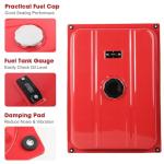 7 Gallon Red Generator Fuel Tank with Gauge