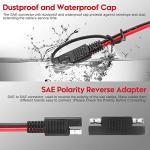 8mm Male to SAE Connector Adapter Cable 6Ft