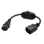 IEC 320 C14 to C13 Power Cord with Switch