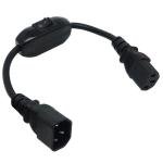 IEC 320 C14 to C13 Power Cord with Switch