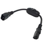 IEC 320 C14 to C13 Power Cord with Switch
