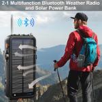 Emergency Solar Power Bank and Weather Radio