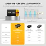 BougeRV 2000W Pure Sine Wave Inverter 12V-120V