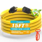 30 Amp 15 ft Generator Extension Cord with Copper
