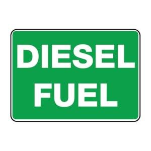 3M DuraMatt Diesel Fuel Sticker - 5x7 inches