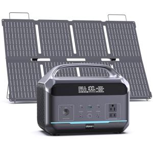 DaranEner 600W Portable Power Station with Solar Panel