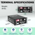 48V 100Ah LiFePO4 Battery with Smart BMS