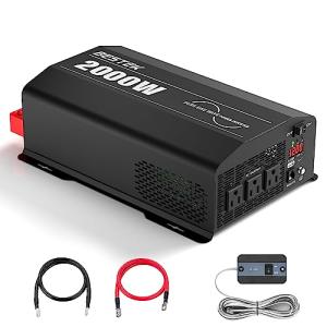 BESTEK 2000W Pure Sine Wave Inverter with USB