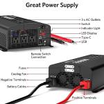 BESTEK 2000W Pure Sine Wave Inverter with USB