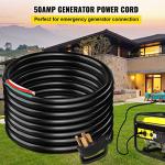 VEVOR 50FT 50Amp Generator Extension Cord 6 Gauge