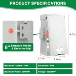 Lezbanz 100 Amp Manual Transfer Switch for Generators