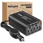 Nilight 300W Power Inverter for Car and Devices