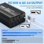 Nilight 300W Power Inverter for Car and Devices