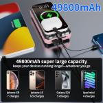Portable Solar Power Bank 49800mAh Fast Charger