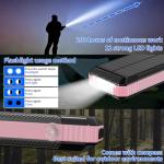 Portable Solar Power Bank 49800mAh Fast Charger