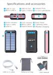 Portable Solar Power Bank 49800mAh Fast Charger