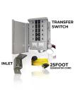 30 Amp Manual Transfer Switch Kit with 25 FT Cord