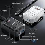 200W Car Power Inverter with USB and AC Outlets