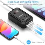 200W Car Power Inverter with USB and AC Outlets