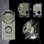 50AMP Generator Cord with Inlet Box, 15 Ft