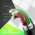 50AMP Generator Cord with Inlet Box, 15 Ft