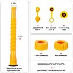 Long Gas Can Spout Replacement Kit with Extended Nozzle