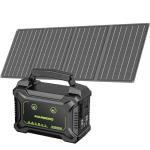 MARBERO 200W Portable Camping Generator with Solar Panel