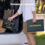 MARBERO 200W Portable Camping Generator with Solar Panel