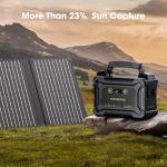 MARBERO 200W Portable Camping Generator with Solar Panel