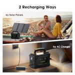 MARBERO 200W Portable Camping Generator with Solar Panel