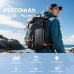 LUHOTA 49800mAh Solar Power Bank with Fast Charging