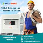 100 Amp Automatic Transfer Switch for Home Generators
