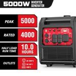 PowerSmart 5000W Portable Inverter Generator with CO Protection
