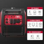 PowerSmart 4800W Portable Inverter Generator with Wheels