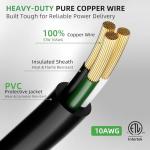 10FT Heavy-Duty Welder Adapter Extension Cord