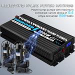 1500W Battery Backup Sump Pump with LCD Display