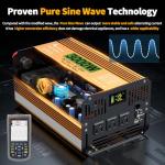 3000W Pure Sine Wave Inverter with Remote Control