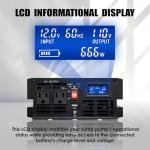 1500W Battery Backup Sump Pump with LCD Display