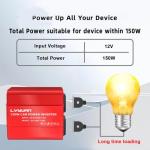 150W Power Inverter - Dual USB Car Charger