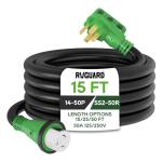 50 Amp 15 Foot Heavy Duty RV Power Cord
