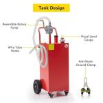 Portable 45 Gallon Fuel Caddy with Hand Pump