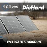 DieHard 120-Watt Portable Solar Panel, Foldable & Flexible