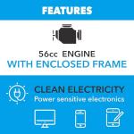 Pulsar 1,500W Portable Quiet Inverter Generator