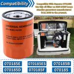Oil Filter for Generac 8-24kw Generators (5 Pack)