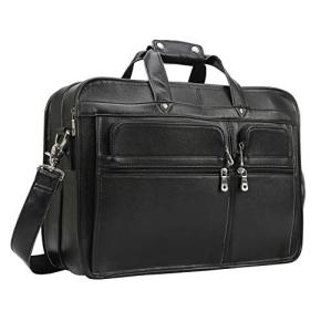 Large Men's Full Grain Leather Business Briefcase