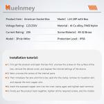 Muelnmey 20Amp Weatherproof Power Inlet Box