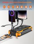 MINRISE 40000mAh Solar Power Bank with Fast Charging