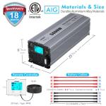 GIANDEL 5000 Watt Pure Sine Wave Inverter
