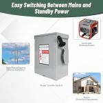 200-Amp Manual Generator Transfer Switch for Home Use