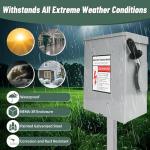 200-Amp Manual Generator Transfer Switch for Home Use